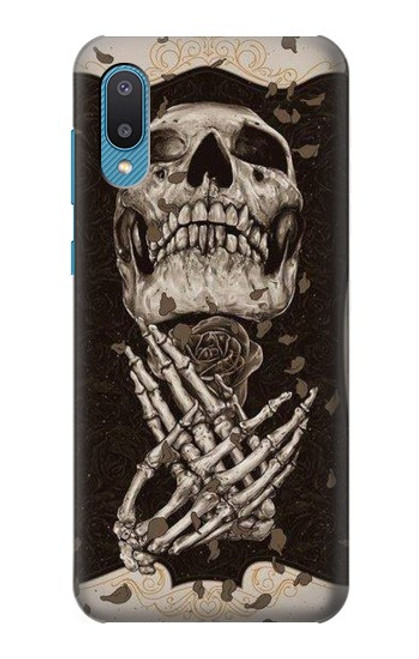 S1676 Skull Rose Case For Samsung Galaxy A04, Galaxy A02, M02