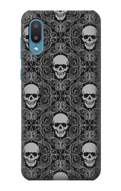 S2371 Skull Vintage Monochrome Pattern Case For Samsung Galaxy A04, Galaxy A02, M02