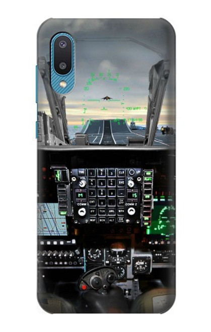 S2435 Fighter Jet Aircraft Cockpit Case For Samsung Galaxy A04, Galaxy A02, M02