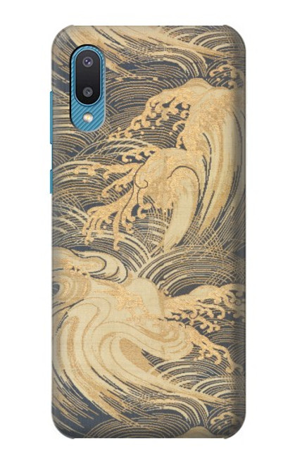 S2680 Japan Art Obi With Stylized Waves Case For Samsung Galaxy A04, Galaxy A02, M02