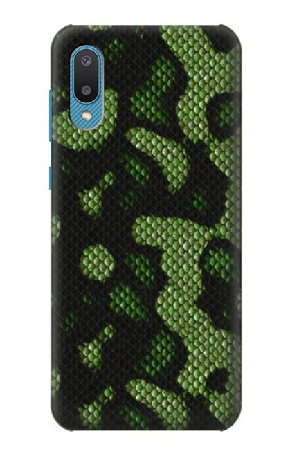 S2877 Green Snake Skin Graphic Printed Case For Samsung Galaxy A04, Galaxy A02, M02