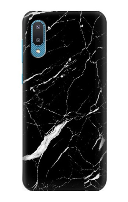 S2895 Black Marble Graphic Printed Case For Samsung Galaxy A04, Galaxy A02, M02