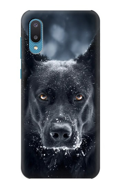 S3168 German Shepherd Black Dog Case For Samsung Galaxy A04, Galaxy A02, M02