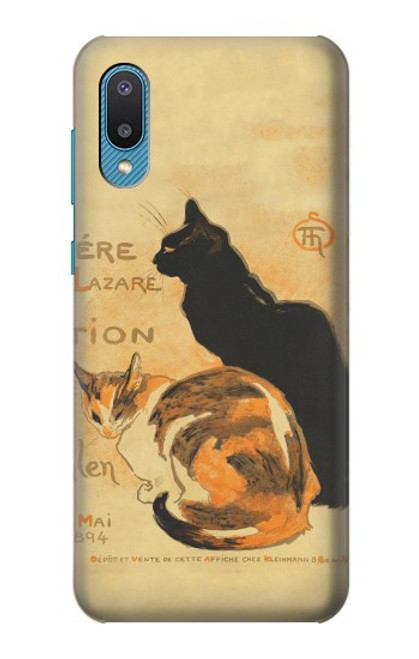 S3229 Vintage Cat Poster Case For Samsung Galaxy A04, Galaxy A02, M02