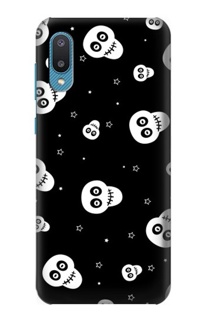 S3261 Smile Skull Halloween Pattern Case For Samsung Galaxy A04, Galaxy A02, M02