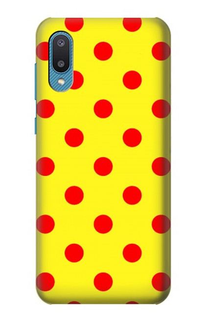 S3526 Red Spot Polka Dot Case For Samsung Galaxy A04, Galaxy A02, M02