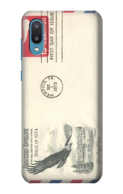 S3551 Vintage Airmail Envelope Art Case For Samsung Galaxy A04, Galaxy A02, M02