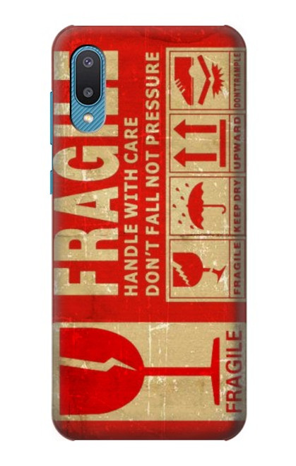 S3552 Vintage Fragile Label Art Case For Samsung Galaxy A04, Galaxy A02, M02