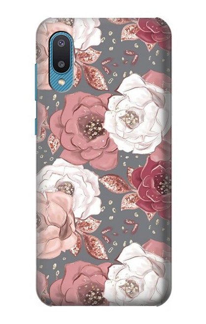 S3716 Rose Floral Pattern Case For Samsung Galaxy A04, Galaxy A02, M02
