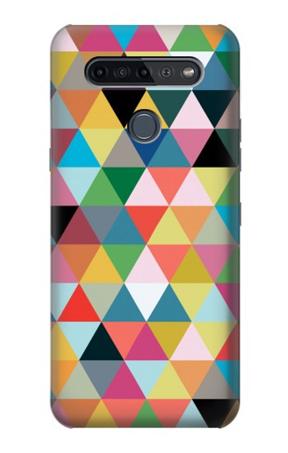 S3049 Triangles Vibrant Colors Case For LG K51S