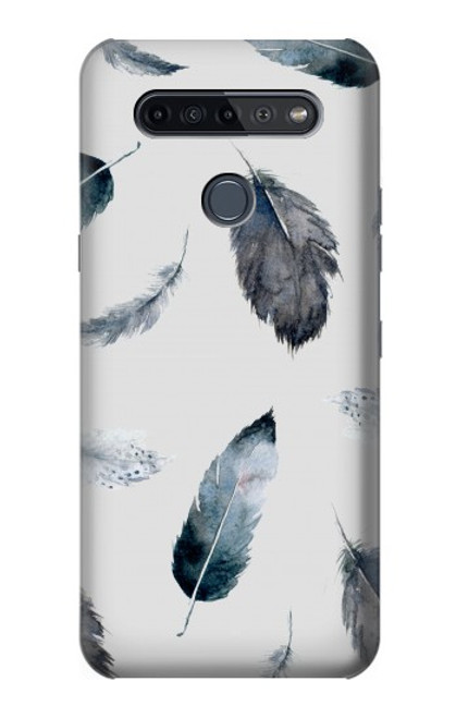 S3085 Feather Paint Pattern Case For LG K51S