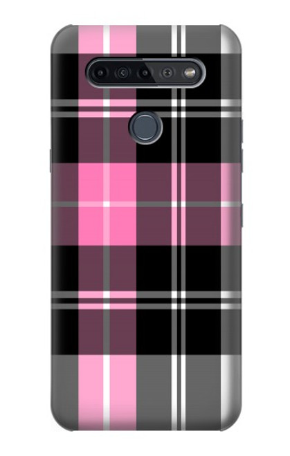 S3091 Pink Plaid Pattern Case For LG K51S