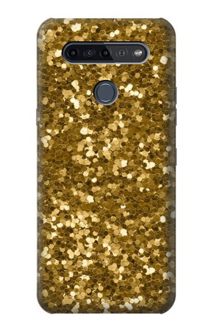 S3388 Gold Glitter Graphic Print Case For LG K51S