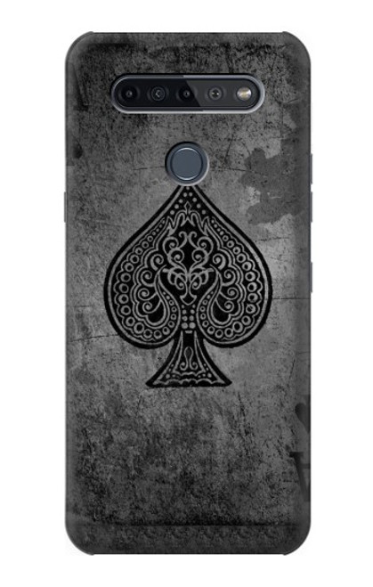 S3446 Black Ace Spade Case For LG K51S