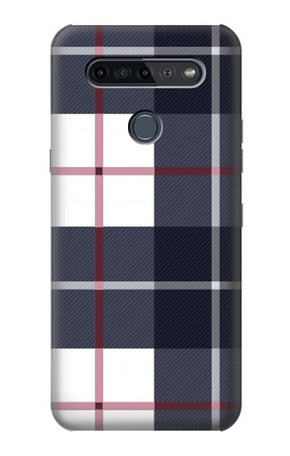 S3452 Plaid Fabric Pattern Case For LG K51S