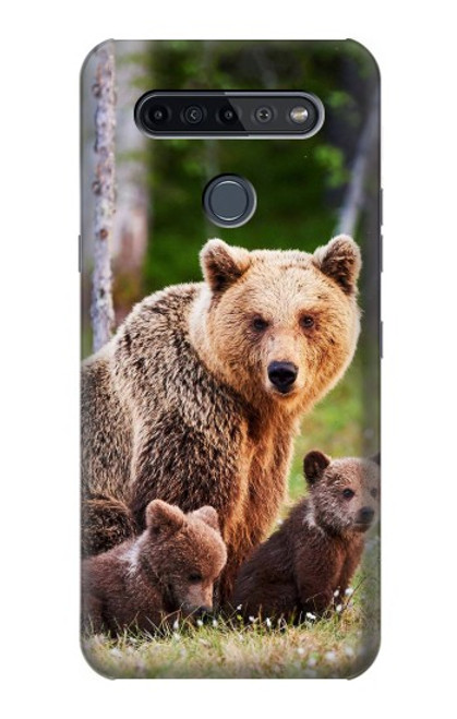 S3558 Bear Family Case For LG K51S