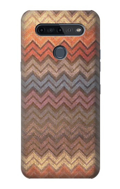 S3752 Zigzag Fabric Pattern Graphic Printed Case For LG K51S