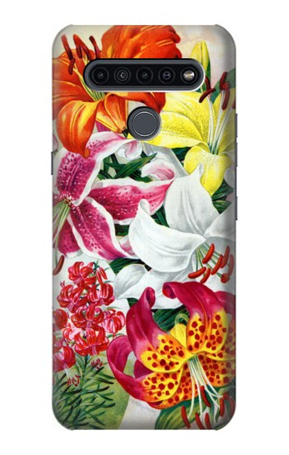 S3205 Retro Art Flowers Case For LG K41S