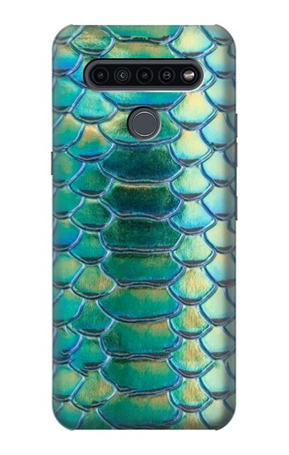 S3414 Green Snake Scale Graphic Print Case For LG K41S