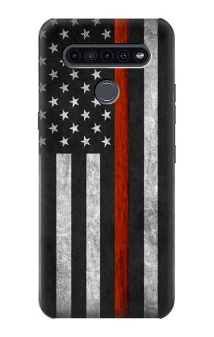 S3472 Firefighter Thin Red Line Flag Case For LG K41S