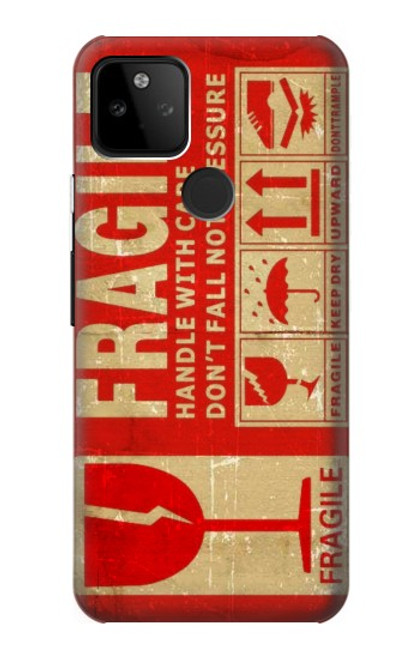 S3552 Vintage Fragile Label Art Case For Google Pixel 5A 5G
