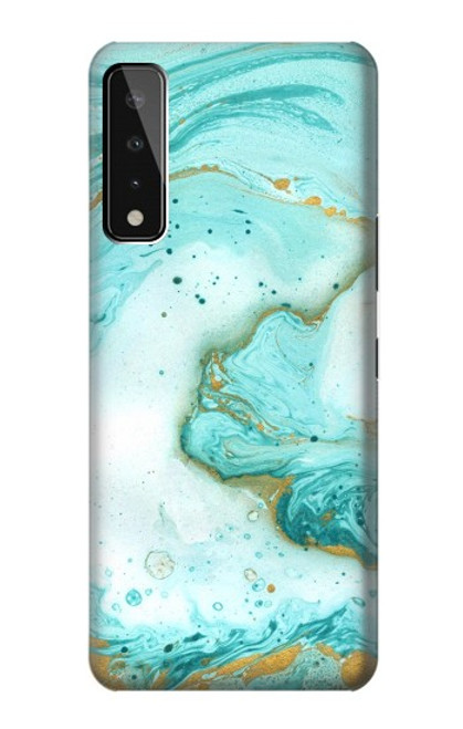S3399 Green Marble Graphic Print Case For LG Stylo 7 4G
