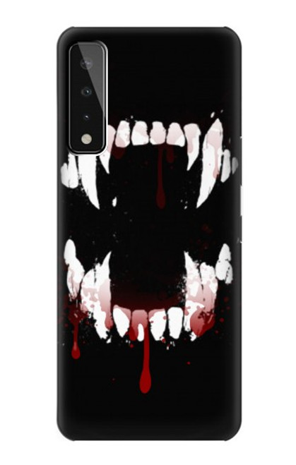 S3527 Vampire Teeth Bloodstain Case For LG Stylo 7 4G
