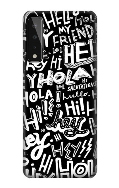 S2744 Hey Hi Hello Art Pattern Case For LG Stylo 7 5G