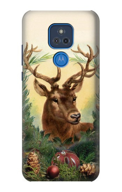 S2841 Vintage Reindeer Christmas Case For Motorola Moto G Play (2021)