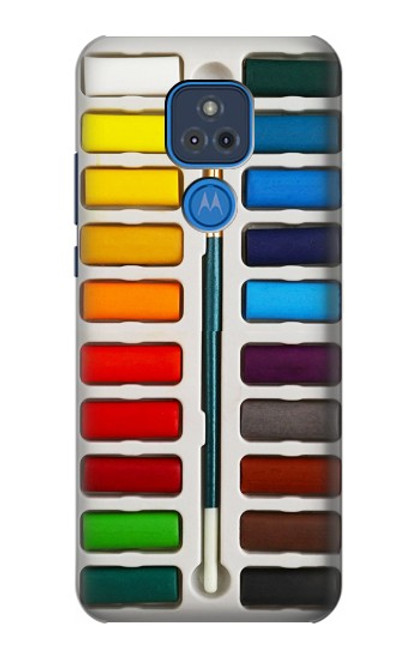 S3243 Watercolor Paint Set Case For Motorola Moto G Play (2021)