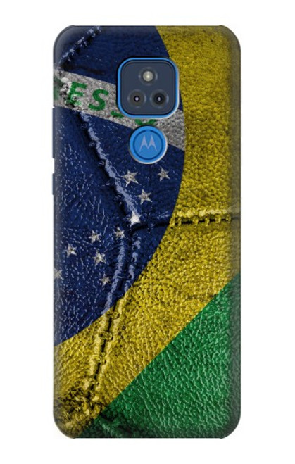 S3297 Brazil Flag Vintage Football Graphic Case For Motorola Moto G Play (2021)