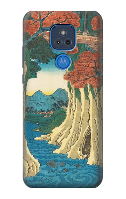 S3348 Utagawa Hiroshige The Monkey Bridge Case For Motorola Moto G Play (2021)