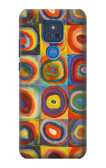 S3409 Squares Concentric Circles Case For Motorola Moto G Play (2021)