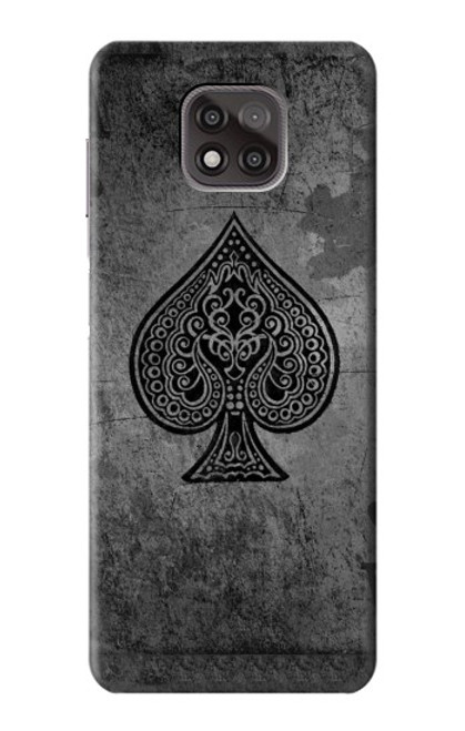 S3446 Black Ace Spade Case For Motorola Moto G Power (2021)