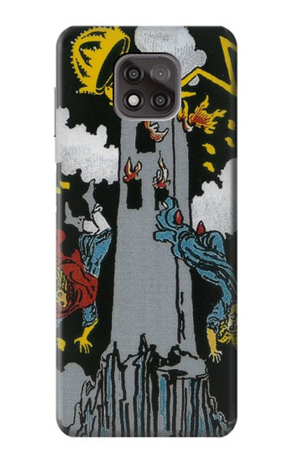 S3745 Tarot Card The Tower Case For Motorola Moto G Power (2021)