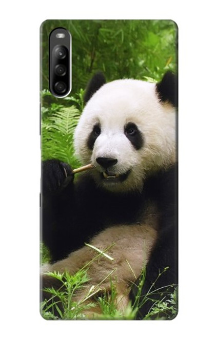 S1073 Panda Enjoy Eating Case For Sony Xperia L5