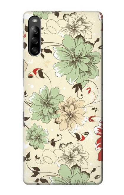 S2179 Flower Floral Vintage Art Pattern Case For Sony Xperia L5