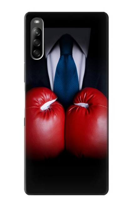 S2261 Businessman Black Suit With Boxing Gloves Case For Sony Xperia L5