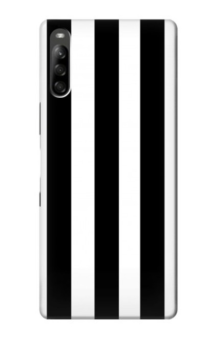 S2297 Black and White Vertical Stripes Case For Sony Xperia L5