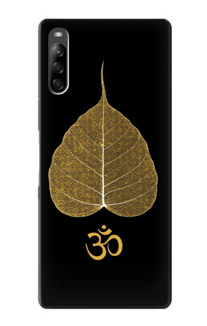 S2331 Gold Leaf Buddhist Om Symbol Case For Sony Xperia L5