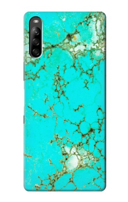 S2377 Turquoise Gemstone Texture Graphic Printed Case For Sony Xperia L5