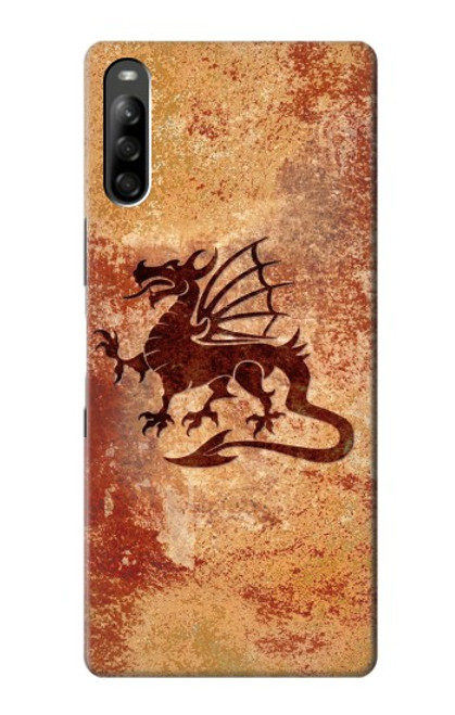 S2485 Dragon Metal Texture Graphic Printed Case For Sony Xperia L5