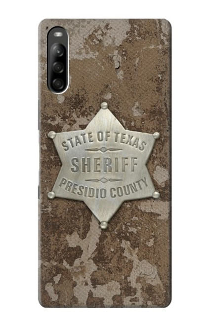 S2868 Texas Presidio County Sheriff Badge Case For Sony Xperia L5