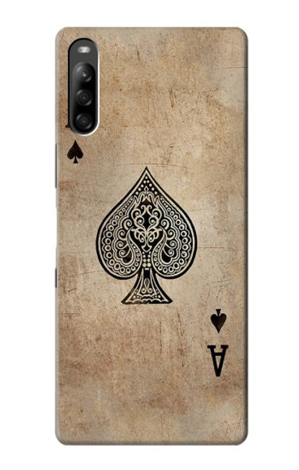 S2928 Vintage Spades Ace Card Case For Sony Xperia L5