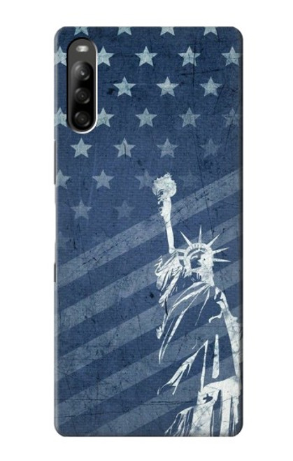 S3450 US Flag Liberty Statue Case For Sony Xperia L5