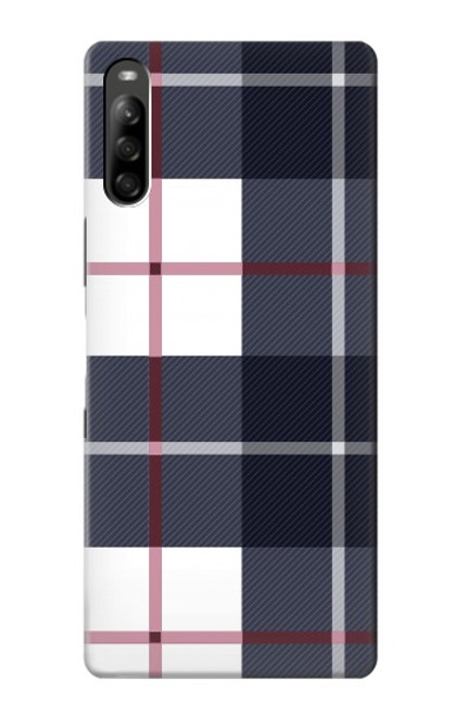 S3452 Plaid Fabric Pattern Case For Sony Xperia L5