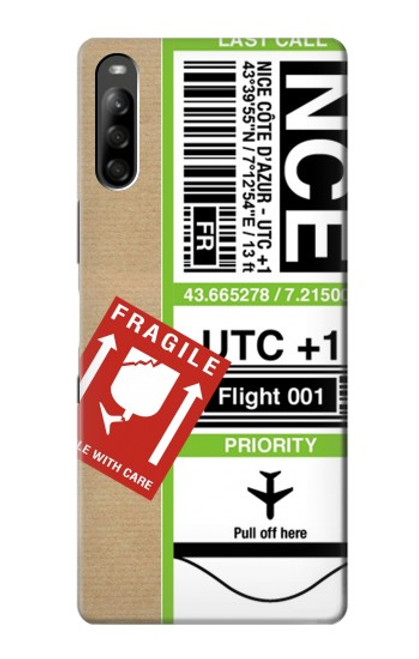 S3543 Luggage Tag Art Case For Sony Xperia L5