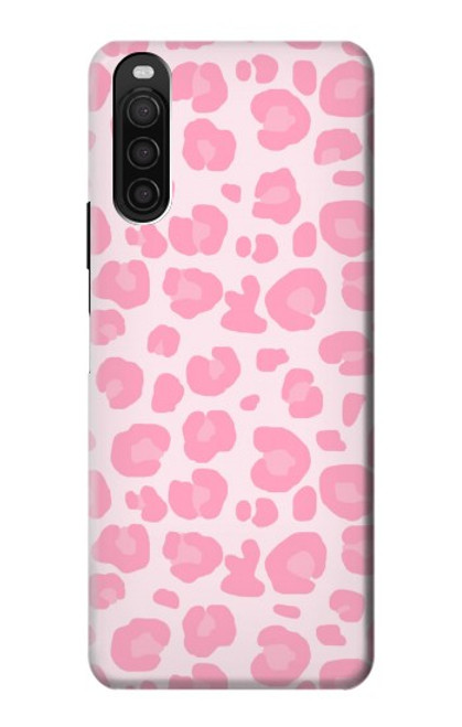 S2213 Pink Leopard Pattern Case For Sony Xperia 10 III