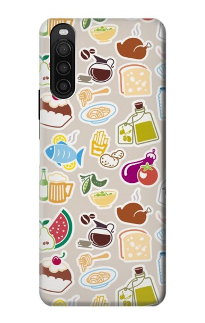 S2321 Food and Drink Seamless Case For Sony Xperia 10 III