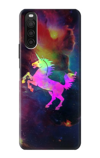 S2486 Rainbow Unicorn Nebula Space Case For Sony Xperia 10 III